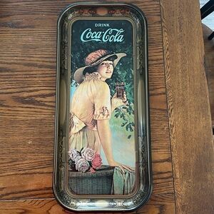 Coca Cola Vintage Metal Serving Tray Collectors